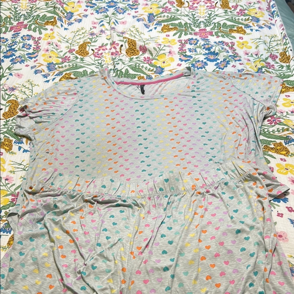 Colorful Heart Patterned pajamas